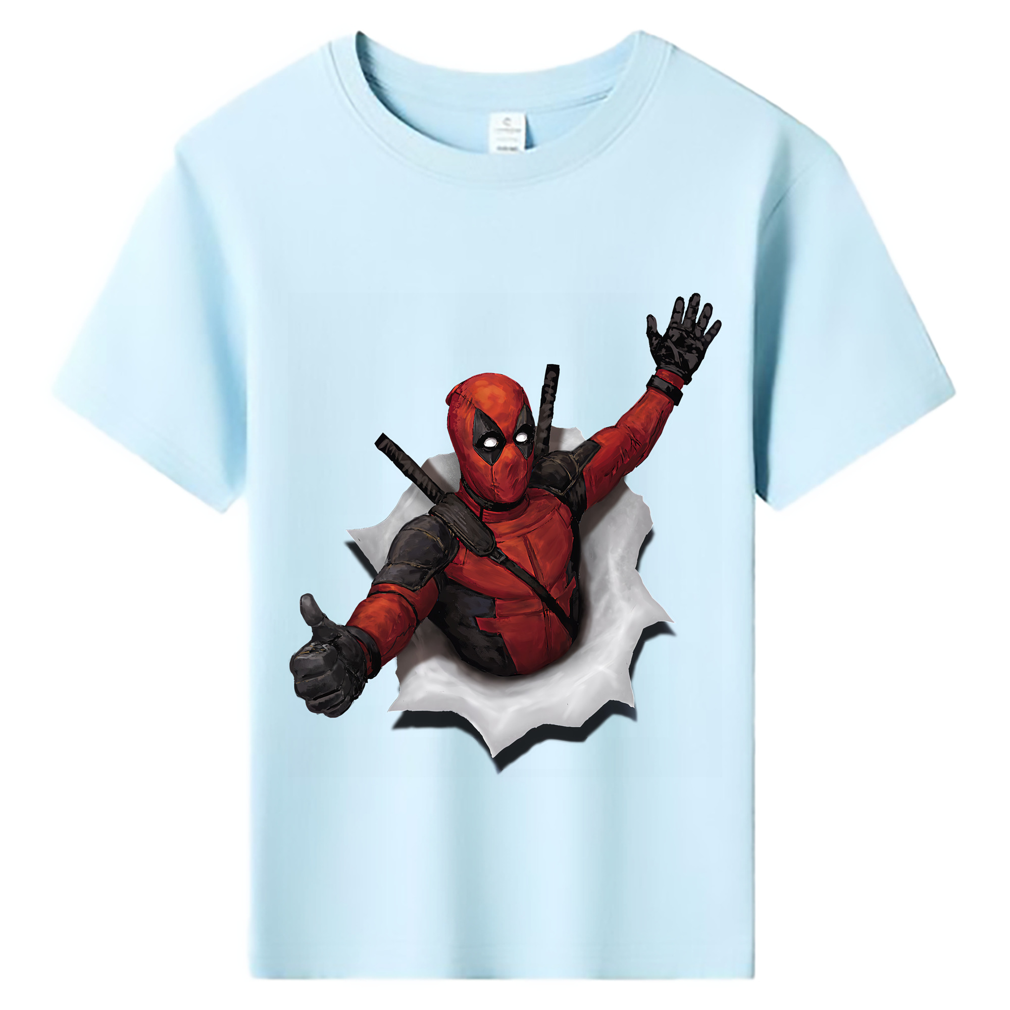 （画像用） Deadpool デッドプール 綿100％キッズTシャツ（フロントプリント）